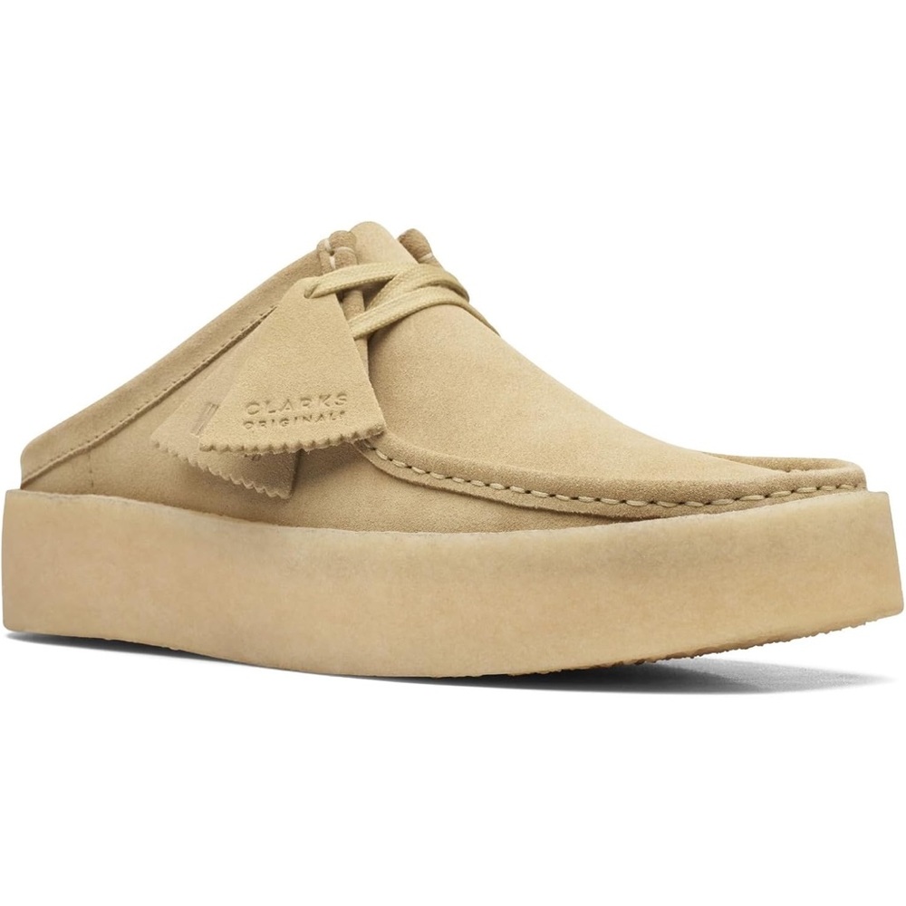 Clarks Sand Suede Wallabee Clog
